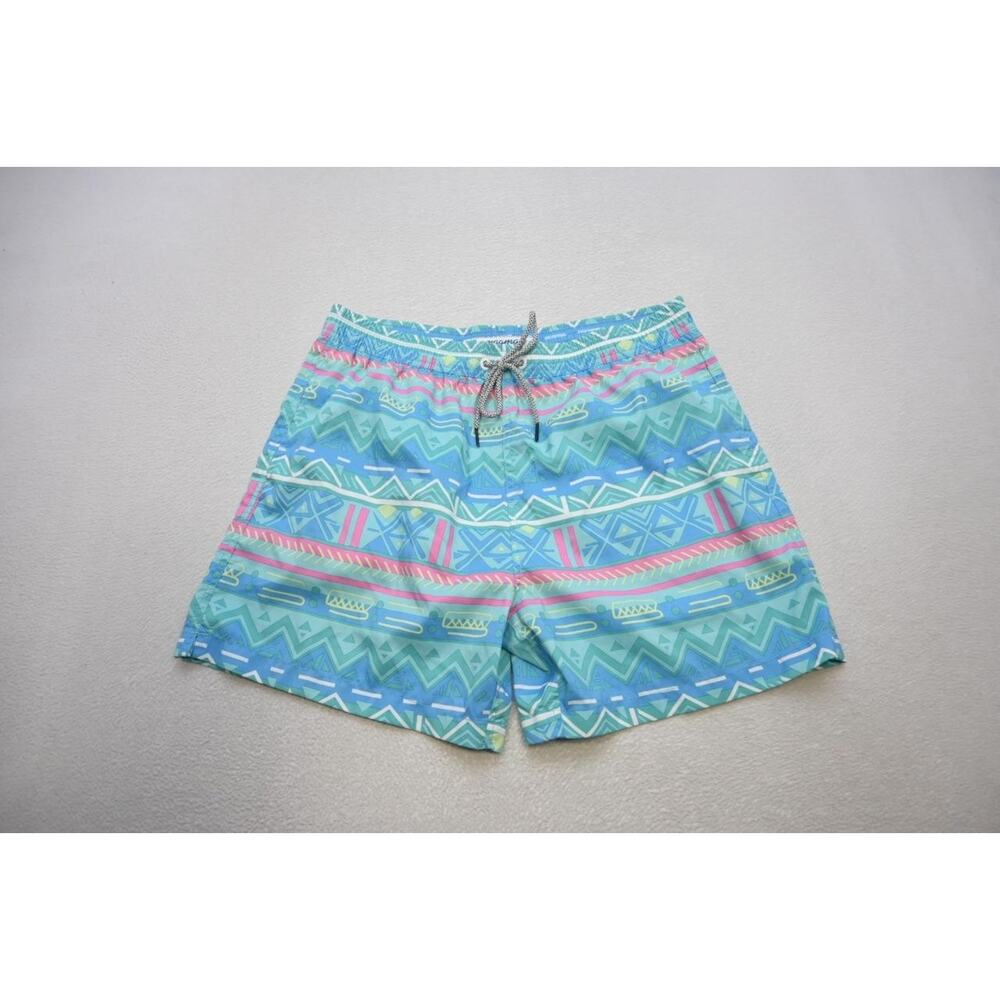 Maamgic Swim Trunks Tribal Southwestern Lined Surf‎ Swim Athketic Mens Size XL